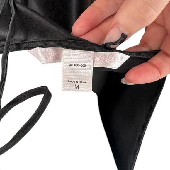 Vintage Victoria's Secret Black Silk Cowl Neck Low Back Maxi Slip Dress Medium - Picture 5 of 6